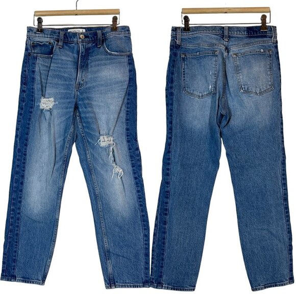 Abercrombie Mom Jeans Distressed 28 - Picture 9 of 9
